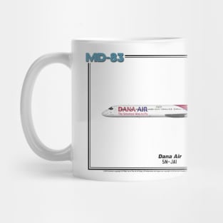 McDonnell Douglas MD-83 - Dana Air (Art Print) Mug